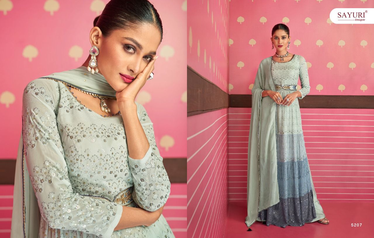 Sayuri Nayra Designer New Fancy Wedding Wear Georgette Salwar Kameez Collection